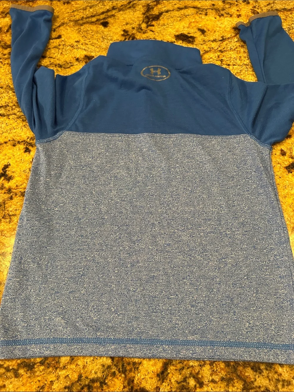 Under Armour Boys' Navy and Blue Quarter-Zip Tops Trio